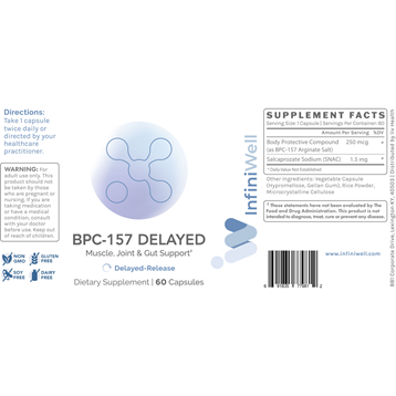 BPC-157 Delayed – 250mcg 60 count — image 2